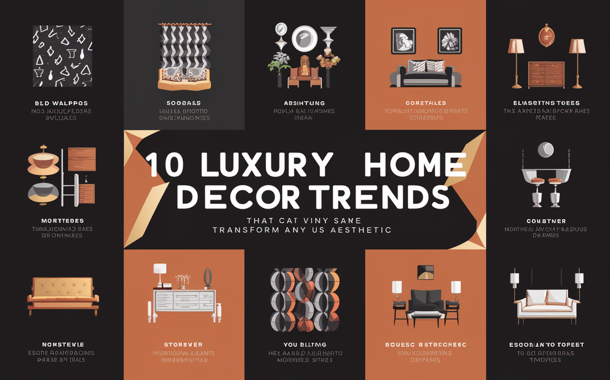 Transform Your Space: 10 Luxury Home Decor Trends You Need to Know